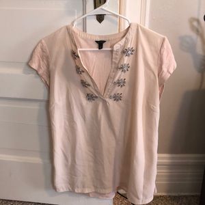 Ann Taylor embellished blouse